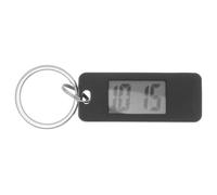 MAGICLULU Compact Black Digital Keychain Watch Silent Design and Lightweight Abs Zinc Alloy for Students Portable Hanging Timepiece