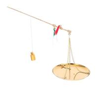 MAGICLULU Compact Vintage Chinese Medicine Scale Portable Traditional Kitchen Balance for Weighing Spices Herbs Jewelry Coins for Home Herbal Shops and Medicinal Use