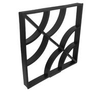 MAGICLULU Concrete Stepping Molds Plastic Reusable Black 15.72x15.72x1.57 for Outdoor Paths and Concrete Crafts