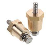 MAGICLULU Connector Screws 1 Pair Brass M6 Battery Terminal Post Adapter Good Compatibility Corrosion Resistance for Car Terminals