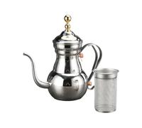 MAGICLULU Copper Long Spout Coffee Pot with Ergonomic Handle, Decorative Teapot for Serving Espresso and Tea in Restaurants and Homes