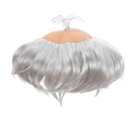 MAGICLULU Costume Wig Bald Samurai Wig for Adults Halloween Party Supplies Cosplay Bald Cap Decorative Hair