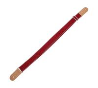 MAGICLULU Country Style Cotton and Genuine Leather Ukulele Strap in Red, Comfortable Use with Firmly Guitar Tying, Shoulder Strap for Ukulele Accessories