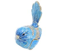 MAGICLULU Creative Bird-shaped Jewelry Box with Enamel Alloy Material, Multifunctional Storage and Travel-friendly Size, for Earrings and Rings Organizing at Office or Christmas