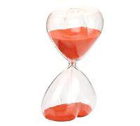 MAGICLULU Creative Hourglass Table Timer Heart Shaped Glass Desktop Adornment Countdown Clock Simple Home Timing Tool Sand Clock Artistic Ornament Compact Size Colored Sand