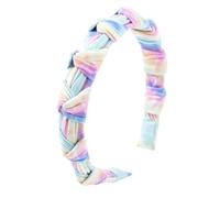 MAGICLULU Creative Tie-dye Fabric Headband for Women, Lightweight Polyester Cloth with Elegant Crossed Design, Sturdy and Comfortable Hair Accessory for Daily Wear