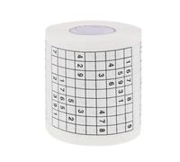MAGICLULU Creative Tissue Made Sudoku to Toilet Printed Roll Paper from Wood Pulp, Comfortable White with Novelty Design, for Toilet or Use Restaurant