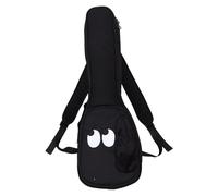MAGICLULU Crele Bag Guitar Ukulele Waterproof Bag Bass Bow Case Oxford Fabric Ukulele Backpack Concert Size Black
