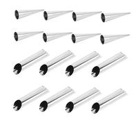 MAGICLULU Croissant Baking Mold Bread Cake Mold Stainless Steel 16pcs Horn Shaped Cone with Stable Performance and Easy to Use for Making Appetizers and Desserts