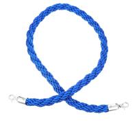 MAGICLULU Crowd Control Stanchion Rope 1.5M Twisted Blue Barrier Rope with Self-Closing Clasp Hooks for Restaurants and Theatres