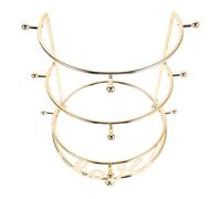 MAGICLULU Crown Large Base Structure Double-layer and Steady with -tier Display Stand Metal Organizer Prevents Slipping and Maximizes Space , for Hair Accessories Bridal Events