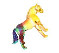 MAGICLULU Crystal Horse Figurine Standing Sculpture Animal Ornament for Home Office Desk Decor Positive Energy Symbol Motivational Tabletop Art Business Spaces