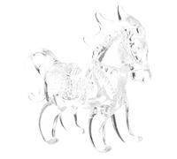 MAGICLULU Crystal Standing Horse Statue High Gloss Finish Motivational Sculpture for Home Office Decor Symbolizing Passion Vitality Perseverance Family Business