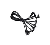 MAGICLULU Daisy Chain Power Cable for Guitar Pedals Right Angle Adapter with Noise Isolation Spring-loaded Jacks