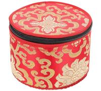 MAGICLULU Delicate Tibetan Singing Bowl Carry Case Made of Supple Cotton Cloth with Chic Pattern Design, Practical Meditation Sound Bowl Storage Bag for Buddhist Chanting and Mindfulness