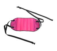 MAGICLULU Desk Foot Hammock Hanging Footrest for Office and Airplane Travel, Plush Fabric Pink Foot Sling for Adults, Portable Leg Rest Reduces Fatigue on Plane, Bus, and Train