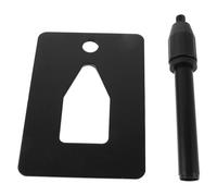 MAGICLULU Desktop Microphone Stand and Universal Clip with Rectangular Metal Base Small Space-saving Mic Holder with Sturdy Construction for Singing and Gaming