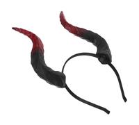 MAGICLULU Detachable Devil Horns Headband Elastic Band Lightweight PU Iron Halloween Cosplay Accessory for Men Women Carnival Party Photo Props