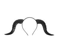 MAGICLULU Detachable Devil Horns Headband Lightweight Cosplay Headpiece for Halloween Masquerade Party Fit Soft PU Iron Material Comfortable Hair-friendly