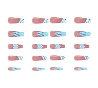 MAGICLULU Detachable False Nails False Nail Tips Full Cover 1 Box French Style Long Abs Ultra-thin Easy to Use for for Most People, Professional Salon and Home Use Professional Salon Home
