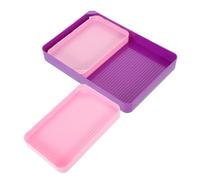 MAGICLULU Diamond Art Accessories Rhinestone Trays with Large Capacity Plastic Diamond Tray and Point Drill Tools Container for Crafting and DIY Use Practical Simple Design