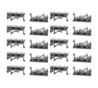 MAGICLULU Din Rail Mounting Brackets Easy 20pcs with Hole Diameter 2.75mm and Hole Spacing 12.5mm Secure and Guide Mounting Clips for Furniture and Mechanical Rails
