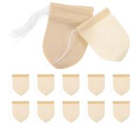 MAGICLULU Disposable Made from Wood Pulp Filter Paper 100pcs with Strong Penetration Tea Filter Bags Drawstring Easy to Fill and Remove for Brewing Tea and Chinese Medicine