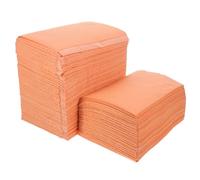 MAGICLULU Disposable Manicure Table Mats Nail Placemat Hand Rest Nail Cushion Pad 125 Pieces Orange Salon Manicure Desk Paper Tablecloth and Cleaning
