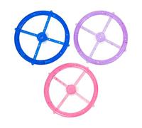 MAGICLULU DIY Wind Chime Making Circles Lightweight 3pcs Plastic Wind Chime Rings Pp Material Making Exercise Hands and Creative Thinking Outdoor Use