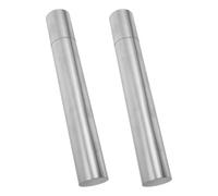 MAGICLULU Document Storage Tubes Cylindrical for Stainless Steel 2pcs Portable Diploma Holder Tubes 40.5x2.8cm Birth Certificates and Awards for Office and School Organisation