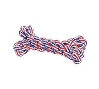 MAGICLULU Dog Bone Chewing Linen Rope Mini Design for Dogs | Colored Finish, Cleaning and Playing Use, Office or Shop Setting, Selection Random Style