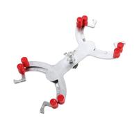 MAGICLULU Double Buret Clamp School Experiment Supply Aluminum Silver Simple Convenient Fixing Burette for Classroom Science Laboratory