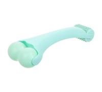 MAGICLULU Double-Head Facial Manual Beauty Instrument Skincare Roller Ergonomic Design Plastic Silicone Wellbeing Muscle Relaxation Face Massage Tool for Daily Facial Care