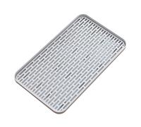 MAGICLULU Double Layer Plastic Draining Tray for Household Use, White Pp Material Kitchen Rack with Fast Drain Water and Air Circulation Features, Suitable for Draining Cups and Tea, Sturdy