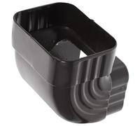 MAGICLULU Downspout Adapter with Black Finish Aluminum Alloy 90 Degree Elbow Square Pipe Connector Designed to Guide Rainwater and Prevent Foundation Damage for Gutters for Roofing
