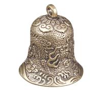 MAGICLULU Dragon Pattern Brass Mini Bell Pendant Embossment Bell Decor for Crafts Supply as Key Chain for Crafting Projects