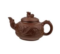 MAGICLULU Dragon Purple Clay Teapot 800ml Large Capacity Handmade Ceramic Tea Kettle Traditional Chinese Style Kung Fu Tea Pot Home Use