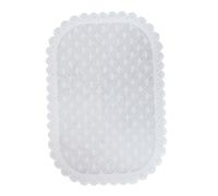 MAGICLULU Drink Coaster Pp Placemat White Beautiful Lace Multifunction Design Anti-slip Table Mat for Kitchen and Hotel Use