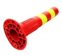 MAGICLULU Driveway Security Post Roadblock Security Barrier Parking Guide Garage Accessories Easy to Use Practical Design Red Pu High-strength Material 17.68x8.06x8.06in Safety Barrier