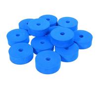 MAGICLULU Drum Cymbal Felt Pads 12pcs Lake Blue Thick Felt Washers for Snare and Tom Cymbals Drum Sound Insulation and Protective Accessories