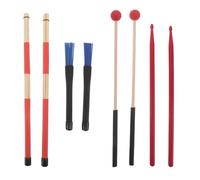 MAGICLULU Drumsticks Kit with Nylon Bundled Brushes Mallets and Wood Drumstick Bag for Jazz Blues Percussion Practice Versatile Percussion Instrument Accessories for Adults