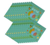 MAGICLULU Easter Party Disposable Napkins Printed Bunny Design Paper Beverage Napkins for Banquets and Family Dinner Table Decoration