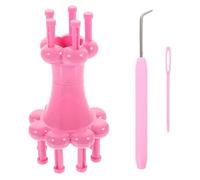 MAGICLULU Easy-to-use Yarn Wool Knitter Plastic Knitting Tool DIY Weaving Loom with Needle and Crochet Hook Plastic Knitter for Wool Yarns and Silk Threads for Crafts and Knitting Scarves