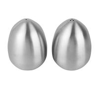 MAGICLULU Egg Shape Condiment Bottles Set 2Pcs Salt and Pepper Shakers with 1 Hole and 3 Holes for Kitchen Seasoning Table Use and Decorative Egg Shaped Seasoning Jars