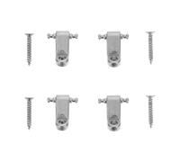 MAGICLULU Electric Guitar Strings Retainer Set 4pcs Silver Metal Roller String Trees with Screws Accessories