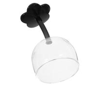 MAGICLULU Elegant Black Glass Wine Goblets 200ml Capacity Reusable Cocktail Glasses with Wide Range of Uses for Bar and Kitchen Parties
