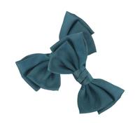 MAGICLULU Elegant Dark Green Bow Shoe Clips for Women, Satin and Zinc Alloy Material with Detachable Design and Versatile Compatibility, for Wedding Shoe Charms and Bag Accessories