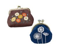 MAGICLULU Embroidery Starter Kit for Beginners Women Handmade Dandelion Coin Purse DIY with Wool Needle Accessories Patterned Cloth Included Washable Design Complete Embroidery Tools Kit