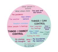 MAGICLULU Emotional Yin Yang Stickers Colorful Emotions Stickers Feelings Wheel Chart Pie Chart Decal s Poster for Kids Freezer Door Work Pvc Rubber Laptop