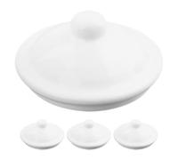 MAGICLULU Enamel Cup Lid Set of 4 Versatile Round Covers for Tea Mugs Replacement Lids for Cups 8.5Cm Prevents Spills & Keeps Drinks Clean